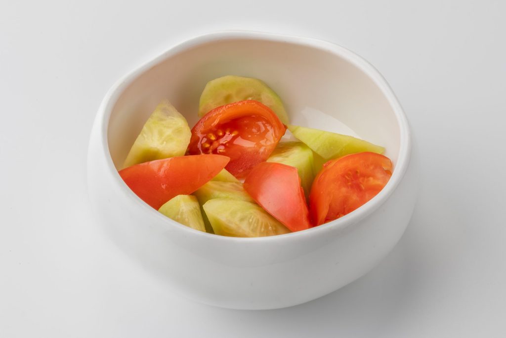 Салат овощной с маслом